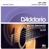 Read more about the article DAddario EJ13 80/20 Bronze Acoustic Strings Custom Light 11-52