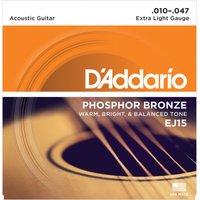 Read more about the article DAddario EJ15 Phosphor Bronze Extra Light 10-47