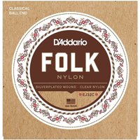 DAddario EJ32C Folk Nylon Classical Guitar Strings with Ball End