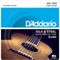 DAddario EJ40 Silk & Steel Acoustic Guitar Strings 11-47