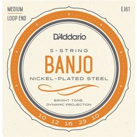 Read more about the article DAddario EJ61 5 String Banjo Strings Nickel Light 10-23