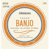 DAddario EJ63 4 String Tenor Banjo Strings Nickel 9-30