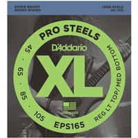 DAddario EPS165 ProSteels Bass Guitar Strings Custom Light 45-105