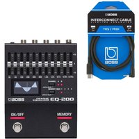 Boss EQ-200 Graphic Equalizer Pedal with MIDI Connection Cable