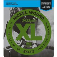 DAddario EXL117 Nickel Wound Medium Top/Extra Heavy Bottom 11-56