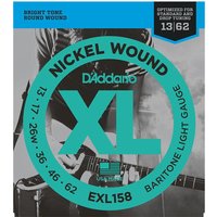 Daddario EXL158 Nickel Wound Baritone Guitar Strings Light 13-62