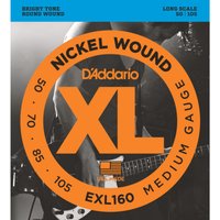 DAddario EXL160 Bass Guitar Strings Medium 50-105 Long Scale