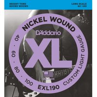 Read more about the article DAddario EXL190 Bass Guitar Strings Custom Light 40-100 Long Scale