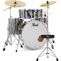 Read more about the article Pearl Export 20 Fusion Drum Kit w/Free Stool Smokey Chrome