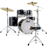 Pearl Export 20 Fusion Drum Kit w/Free Stool Satin Shadow Black