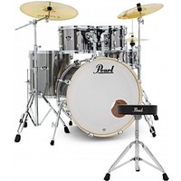 Pearl Export 22 Am. Fusion Drum Kit w/Free Stool Smokey Chrome