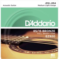 DAddario EZ920 85/15 Great American Bronze Medium Light 12-54