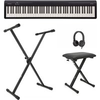 Roland FP-10 Digital Piano with Stand Stool and Headphones Black