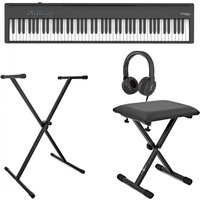 Roland FP-30X Digital Piano with Stand Stool and Headphones Black