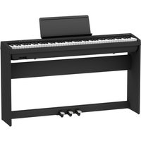 Roland FP-30X Digital Piano with Wood Frame Stand and Pedals Black