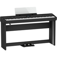Roland FP-90X Digital Piano with Wood Frame Stand and Pedals Black