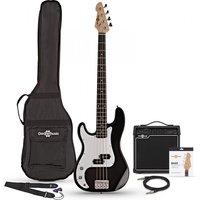 Read more about the article LA Left Handed Bass Guitar + 15W Amp Pack Black