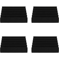 AcouFoam 30cm Peaks Acoustic Panels by Gear4music Pack of 4