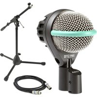 AKG D112 MKII Kick Drum Mic with Low Mic Stand and XLR Cable