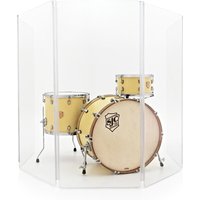 Drum Screen 5 Panel Clear Acrylic Shield by Gear4music