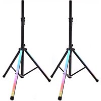 Galaxy Light Up Speaker Stand Pair by Gear4music