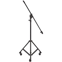 Read more about the article Studio Telescopic Boom Microphone Stand with Casters by Gear4music