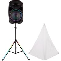 Read more about the article Galaxy 15″ Active Light Up Speaker and Stand by Gear4music