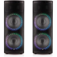 Read more about the article Galaxy Twin 15″ Active Light Up Speakers Pair by Gear4music