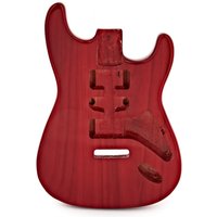 Electric Guitar Body Transparent Red