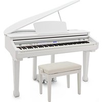 GDP-100 Digital Grand Piano with Stool by Gear4music Gloss White