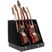 6 Guitar Rack Case by Gear4music Black