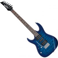 Ibanez GRX70QAL GIO Left Handed Transparent Blue Burst - Nearly New