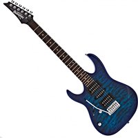 Ibanez GRX70QAL GIO Left Handed Transparent Blue Burst