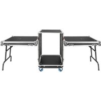 Read more about the article Gator GTOUR16U-TBL G-TOUR 16U Rack with Convertible Table-Top Lids
