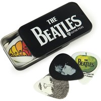 Read more about the article DAddario Beatles Signature Guitar Pick Tins Logo 15 picks