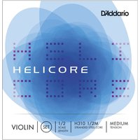 DAddario Helicore Violin String Set 1/2 Size Medium 