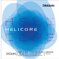 DAddario Helicore Violin E String Aluminium Wound 4/4 Size Medium