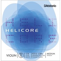 DAddario Helicore Violin D String 1/4 Size Medium 