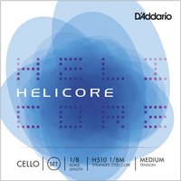 DAddario Helicore Cello String Set 1/8 Size Medium