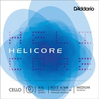 DAddario Helicore Cello D String 4/4 Size Medium