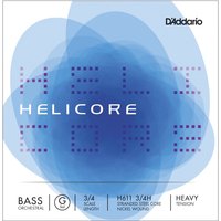 DAddario Helicore Orchestral Double Bass G String 3/4 Size Heavy 