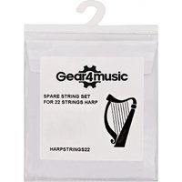 22 String Harp String Set by Gear4music