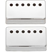 Guitarworks Humbucker Pickup Cover with Holes Chrome (Pack of 2)