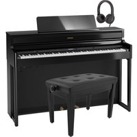 Roland HP704 Digital Piano Package Polished Ebony