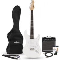 LA Electric Guitar + Amp Pack White