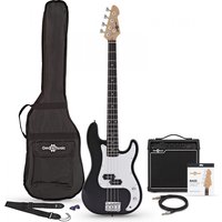 LA Bass Guitar + 15W Amp Pack Black