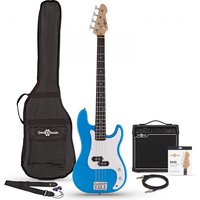 LA Bass Guitar + 15W Amp Pack Blue