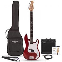 Read more about the article LA Bass Guitar + 15W Amp Pack Red