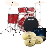 Read more about the article Tama Imperialstar 22 5pc Drum Kit w/Cymbals Burnt Red Mist