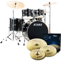 Tama Imperialstar 22 5pc Drum Kit w/Cymbals Hairline Black